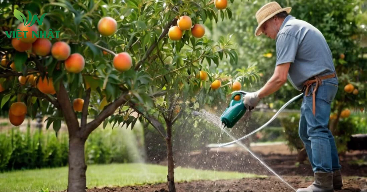 Tỉa quả và tưới giữ ẩm để có trái cây chắc nặng ký ngọt nước